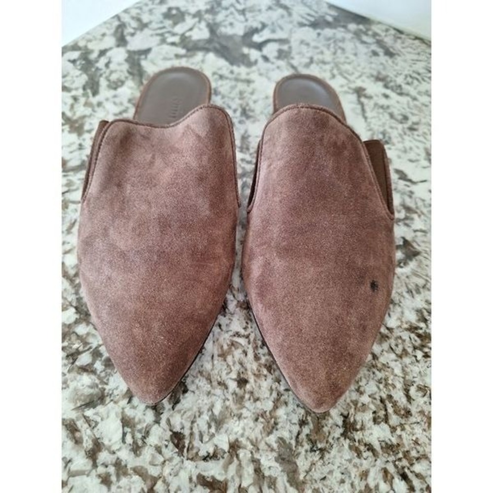 JENNI KAYNE Suede Mules WOMENS EU 35 US 5 Pointed Toe‎